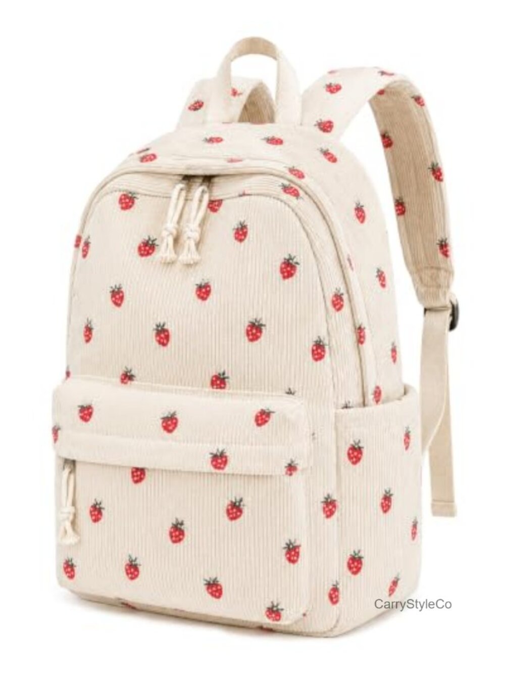 Corduroy School Backpack Lightweight Laptop Bag Travel Backpack